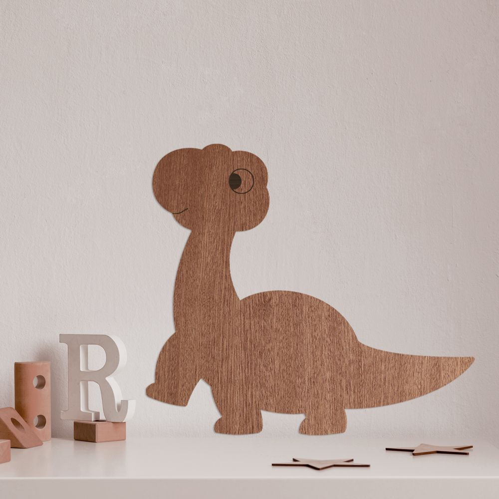 Wanddeko Aus Holz Dino Brachiosaurus